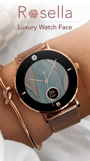 Rosella: Rose Gold watch face Screenshot 1