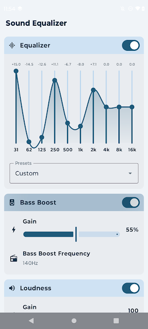 Sound Equalizer: Bass Booster Screenshot 0