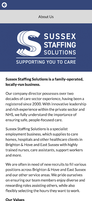 Sussex Staffing Solutions Screenshot 1