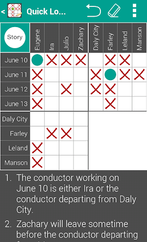 Quick Logic Puzzles Screenshot 1