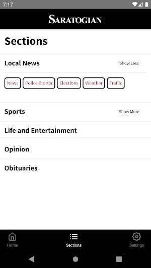 Saratogian Screenshot 2