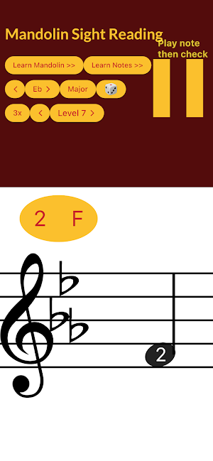 Mandolin Sight Reading Screenshot 2
