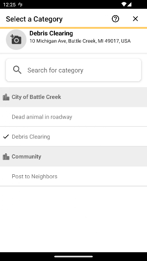 Battle Creek MI 311 Screenshot 2