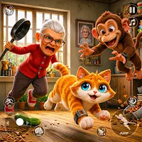 Cat & Monkey: Animal Simulator