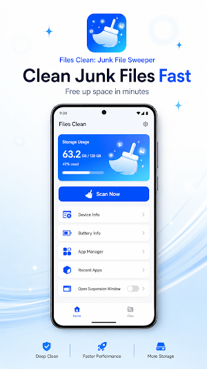 Files Clean: Junk File Sweeper Screenshot 0