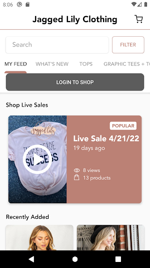 Jagged Lily Clothing Screenshot 1