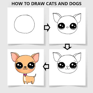 How To Draw Cats and Dogs Screenshot 0
