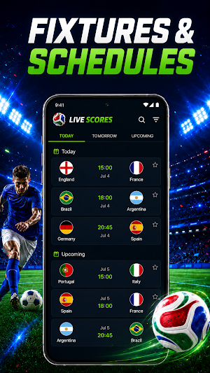 Live Score: Football Updates Screenshot 1