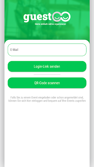 guestoo Gäste App Screenshot 1
