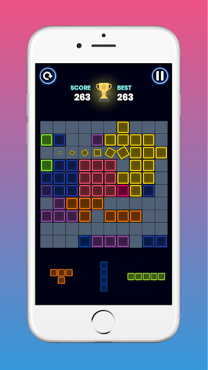 Tetra! Glow Block Puzzle Screenshot 2