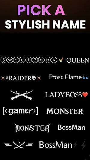 Nickname Generator: Font style Screenshot 3
