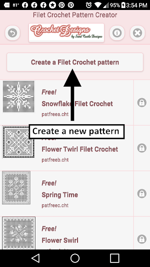 Filet Crochet Pattern Creator Screenshot 0
