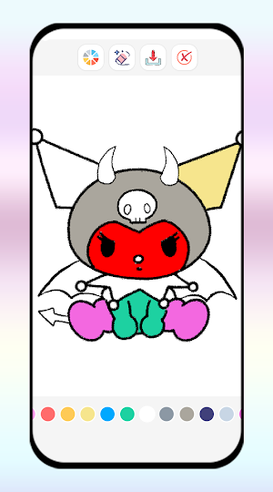 Coloring book For Kuromi Town Screenshot 0