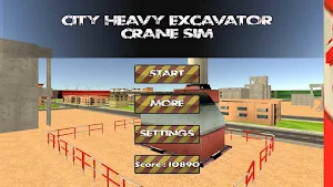 City Heavy Excavator Crane Sim Screenshot 0