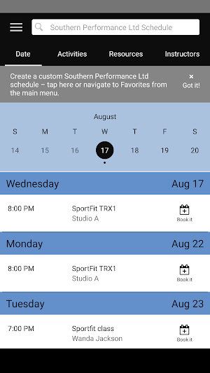Southern Performance Institute Screenshot 2