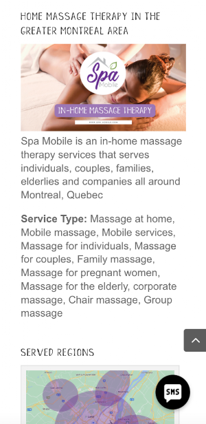 Spa Mobile In-Home Massage Screenshot 2