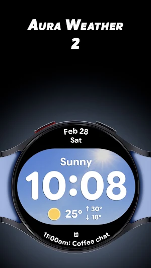 Aura Weather 2 - Watch face Screenshot 0