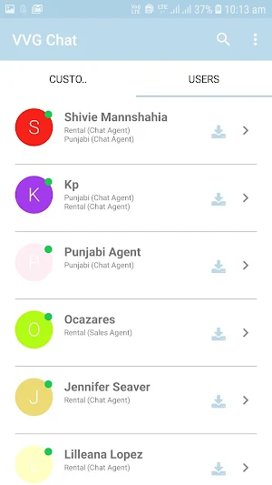 VVG Chat Support Screenshot 3