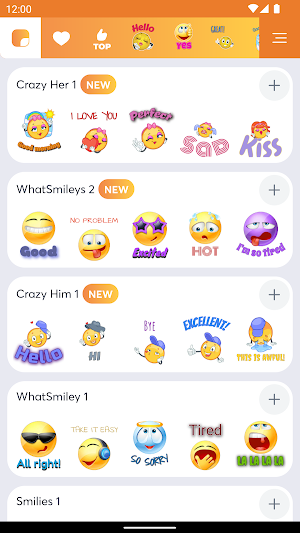 Text Smiley stickers WASticker Screenshot 2