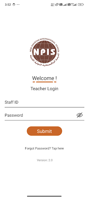 NPIS Teacher Screenshot 1