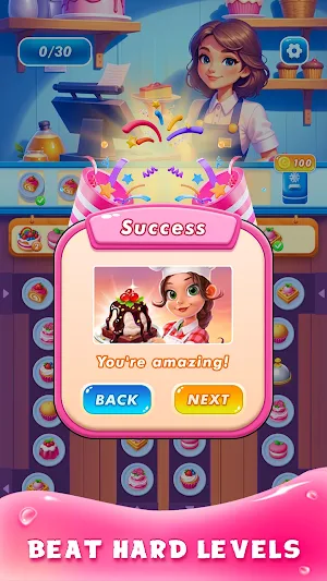 Crazy Cafe: Match 3 Screenshot 2