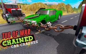 Chained Car Crash Beam Drive: Accident Simulator Screenshot 3