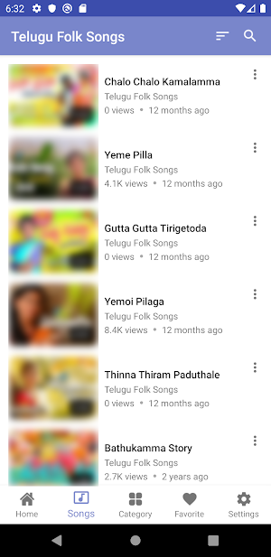 Telugu Folk Songs Screenshot 2