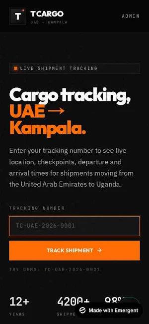 Tcargo tracking Screenshot 0