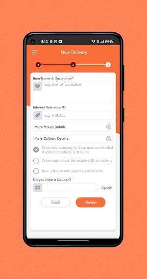 XLCourier Customer Screenshot 2