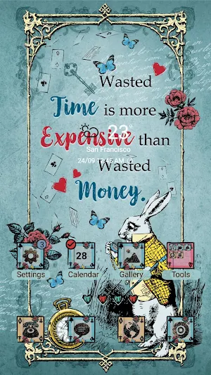 Do not Wasted Time - Wallpaper Screenshot 0