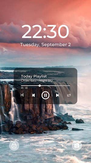 Aesthetic Waterfall Wallpaper Screenshot 2