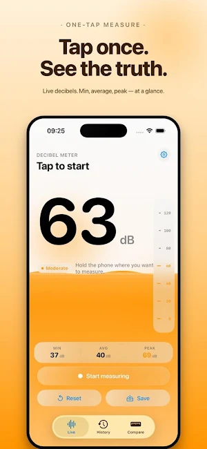HowLoud – Decibel Meter Screenshot 2