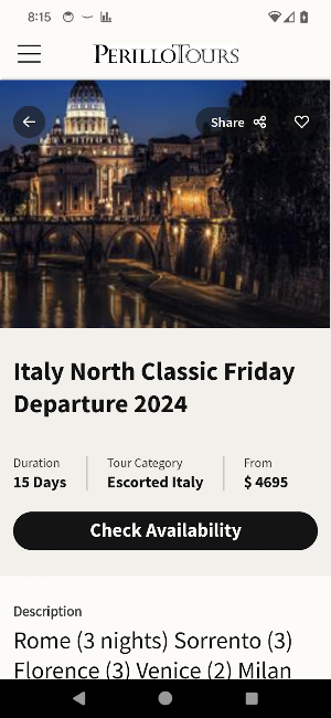 Perillo Tours Screenshot 1
