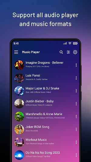 Music Player for Galaxy - S20 Music Player Screenshot 0
