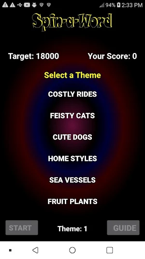 Spin-a-Word Screenshot 0