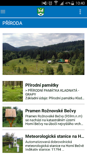 Obec Horní Bečva Screenshot 2