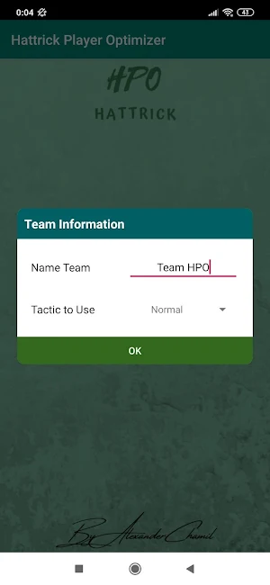 Hattrick Player Optimizer Screenshot 0
