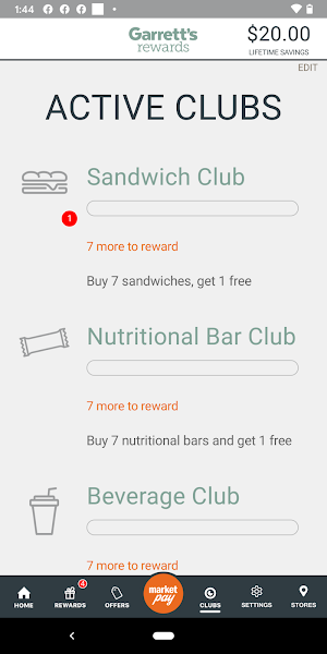 Garrett’s Rewards Screenshot 1