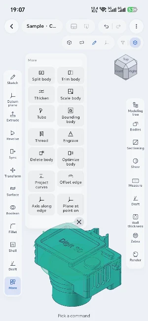 Digit 3D: CAD Viewer & Editor Screenshot 1