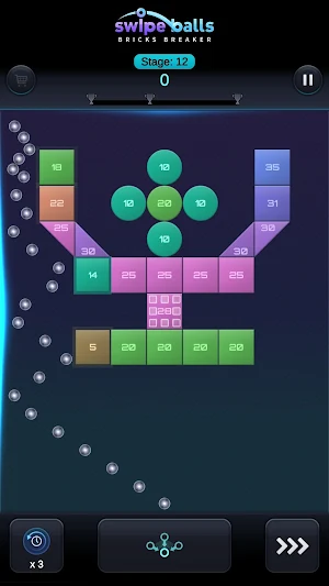 Bricks Breaker: Swipe Balls Screenshot 0