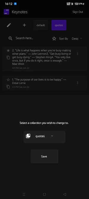 Keynotes Screenshot 2