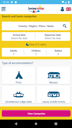 Suncamp Holidays Screenshot 0