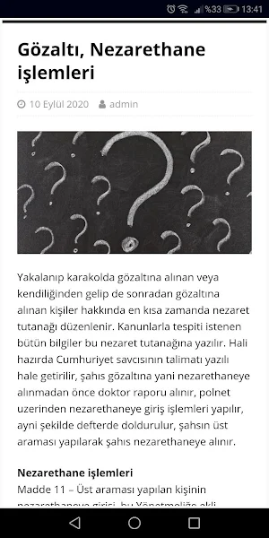 Polis Mevzuat Screenshot 2