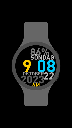 Huge Swedish Watch Face Screenshot 0