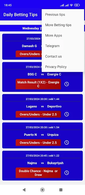 Daily Betting Tips Screenshot 1