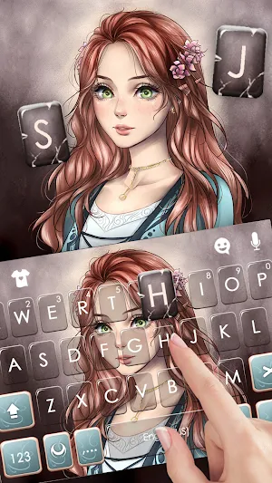 Beautiful Princess Keyboard Background Screenshot 1