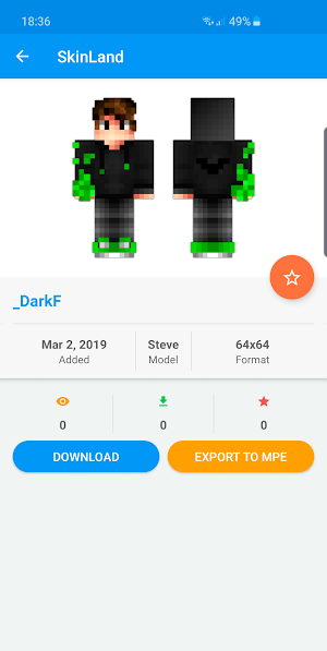SkinLand - skins for Minecraft Screenshot 1