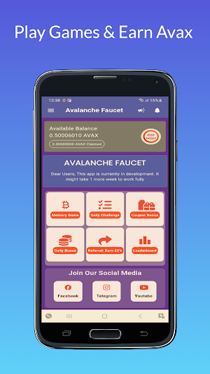 Grand Avalanche Faucet -Avax Screenshot 1