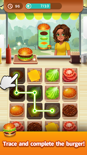 Burger Chef : Cooking Connect Screenshot 0