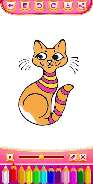 Kitty Coloring Book & Drawing Game Screenshot 3